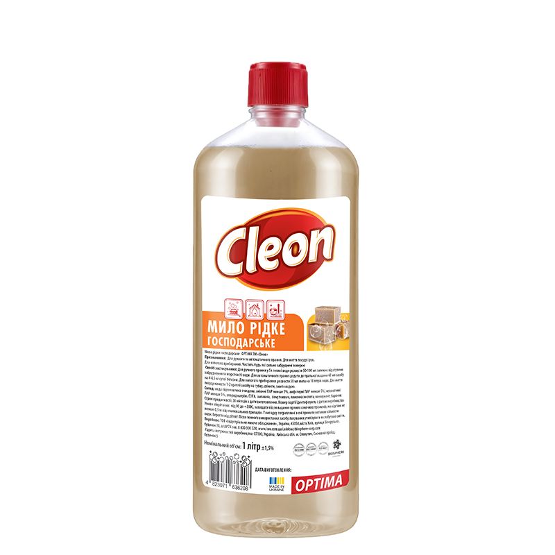 25515287 Cleon Мило рідке господарське Optima, 1л